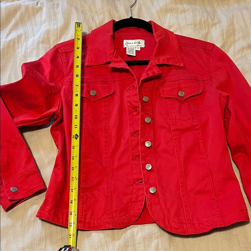 Live a Little Red Jean Jacket